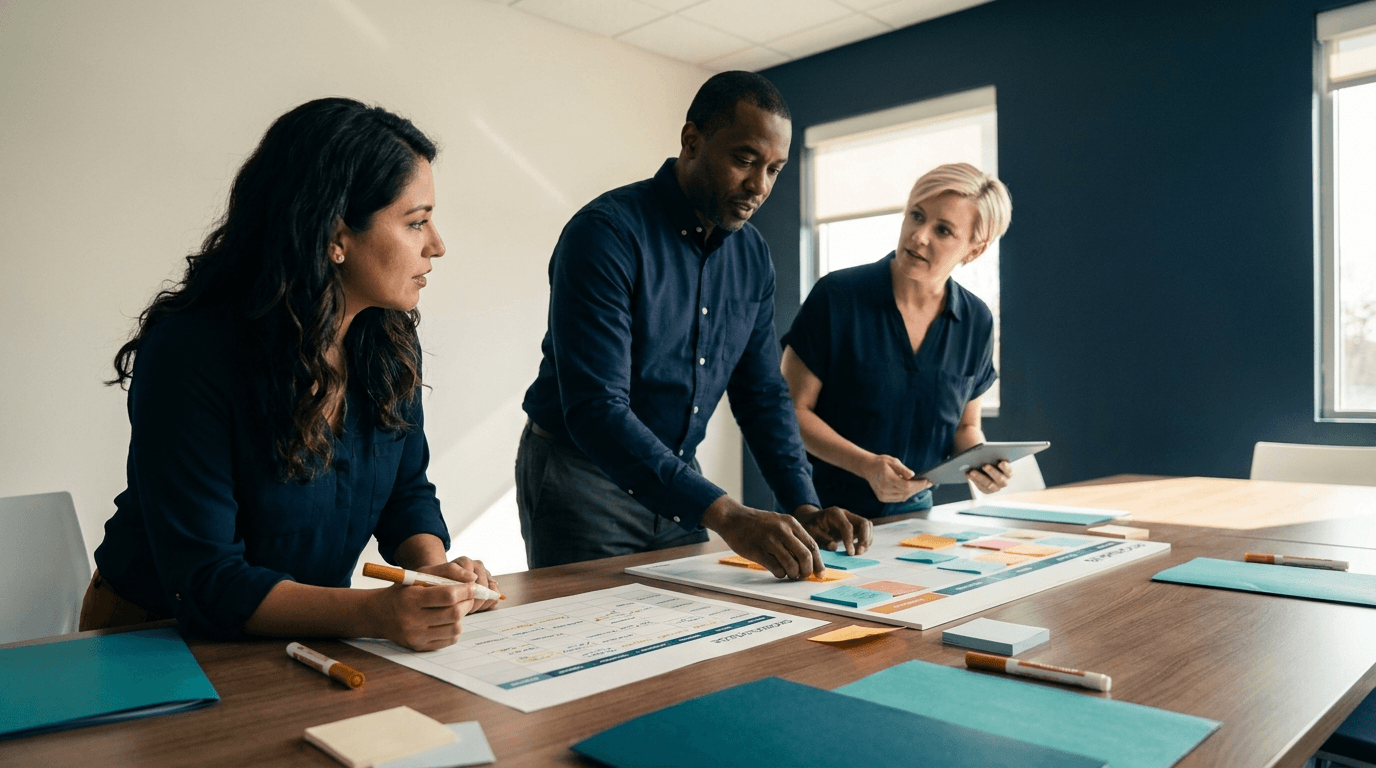 The Lorde Solutions product and delivery team planning a client roadmap